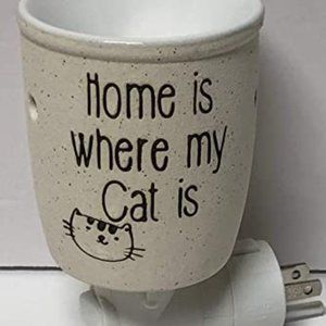 Home is where my cat is Scentsy mini warmer - NIB